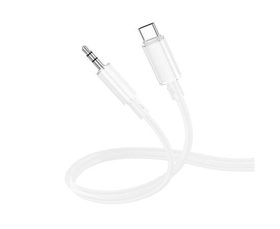  Кабель Type-C - 3.5mm Borofone BL21 Lemon 100см   (white) (236081) 