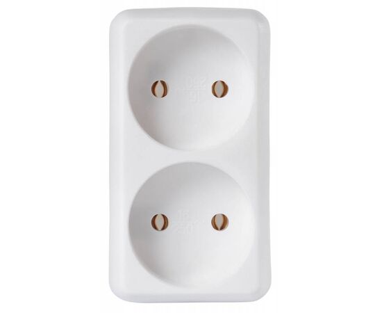  Сетевой разветвитель Buro BU-PS2-W (2 розетки) белый 