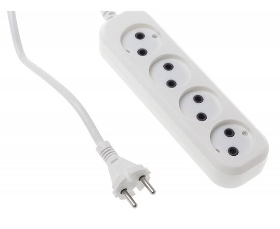  Сетевой удлинитель Buro BU-PSL4.1/W 1.5м (4 розетки) белый 