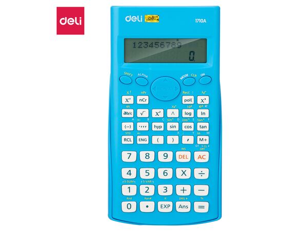  Калькулятор научный Deli E1710A/BLU синий 