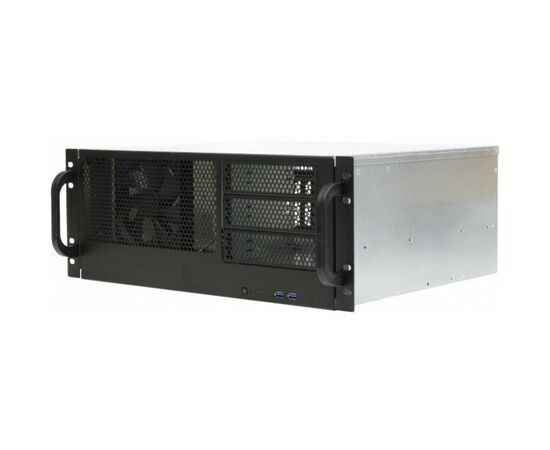  Серверный корпус Procase RM438-B-0 4U server case,3x5.25+8HDD,черный,без блока питания,глубина 380мм, MB ATX 12"x9.6" 