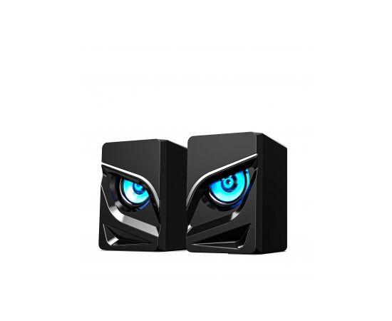  Игровая акустика c  RGB подсветкой HAVIT GAMENOTE HV-SK708 Gaming 2.0 USB 6 Вт. Черная 