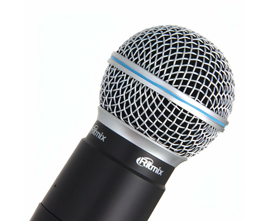  Микрофонная система RITMIX RWM-221 black 2микрофона, 87.5 - 92МГц, 2 канала, 0,005проц., 40-20000Гц, 600Ом, –603дБ, 80дБ,макс девиация 10КГц 