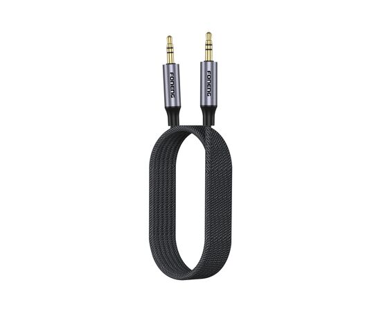  Кабель AUX Jack 3,5mm - Jack 3,5mm Foneng BM31, 1M (Metal Gray) 
