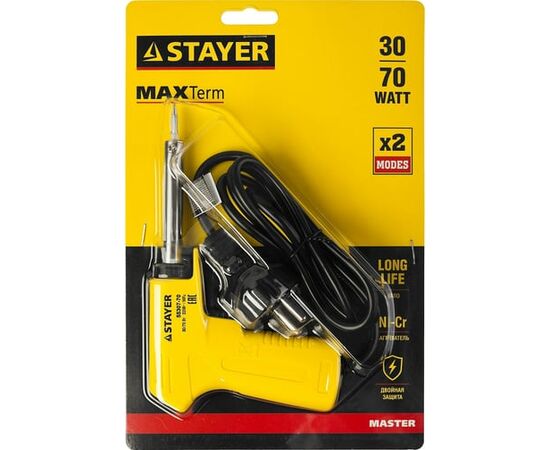  Паяльник Stayer Мастер 55307-70 электрический 70Вт 