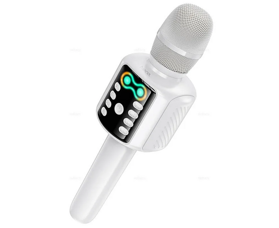  Микрофон HOCO L24 Shine karaoke microphone White 