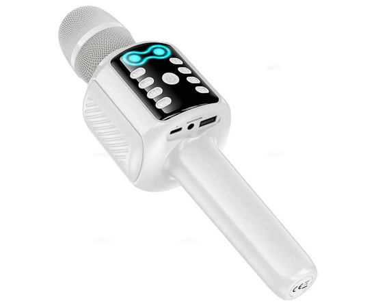  Микрофон HOCO L24 Shine karaoke microphone White 