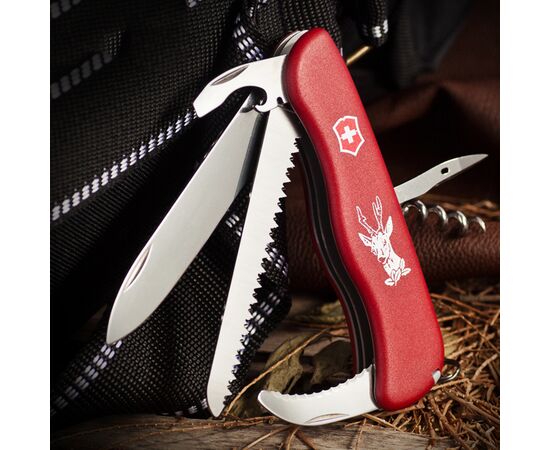  Нож перочинный Victorinox HUNTER (0.8573) 111мм 12функций красный 
