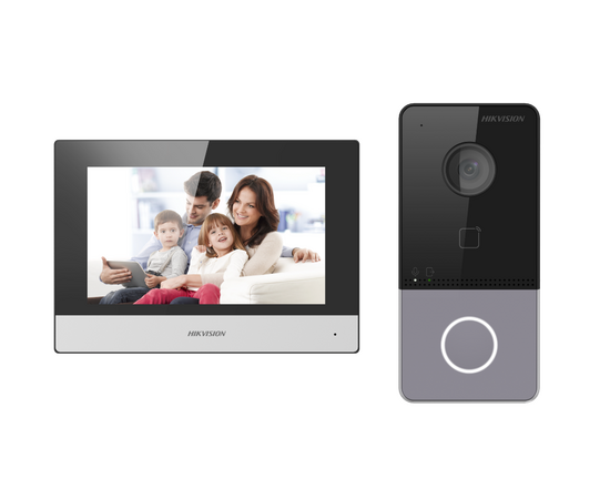  Комплект IP видеодомофона с Wi-Fi Hikvision DS-KIS603-P(С) 