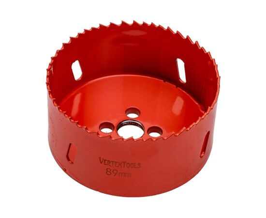  Коронка биметаллическая по металлу Vertex Tools 2525-89 89мм 