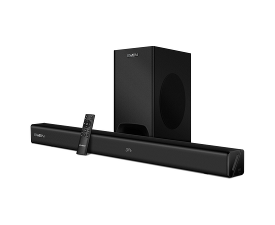  Саундбар SVEN SB-2400DD, черный (400Вт, DD, BT, HDMI, ПДУ, Optical, USB, дисплей, беспроводной сабвуфер) 