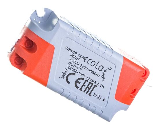  Светильник ECOLA Даунлайт DRRV12ELC светодиодный круг белый 12W 220V 4200K 170x20(1/30) 