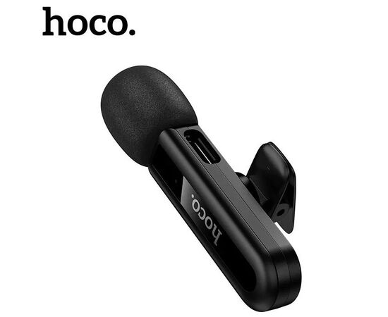  Микрофон HOCO L20 Fair wireless microphone iP (черный) 
