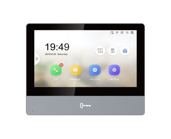  Видеодомофон Hikvision DS-KH8350-TE1 серебристый 