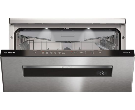  Посудомоечная машина BOSCH SMP6EMI86Q Series 6, отдельностоящая, 60см, 13 комплектов, 6 стандартных программ, 4 температурных режима 